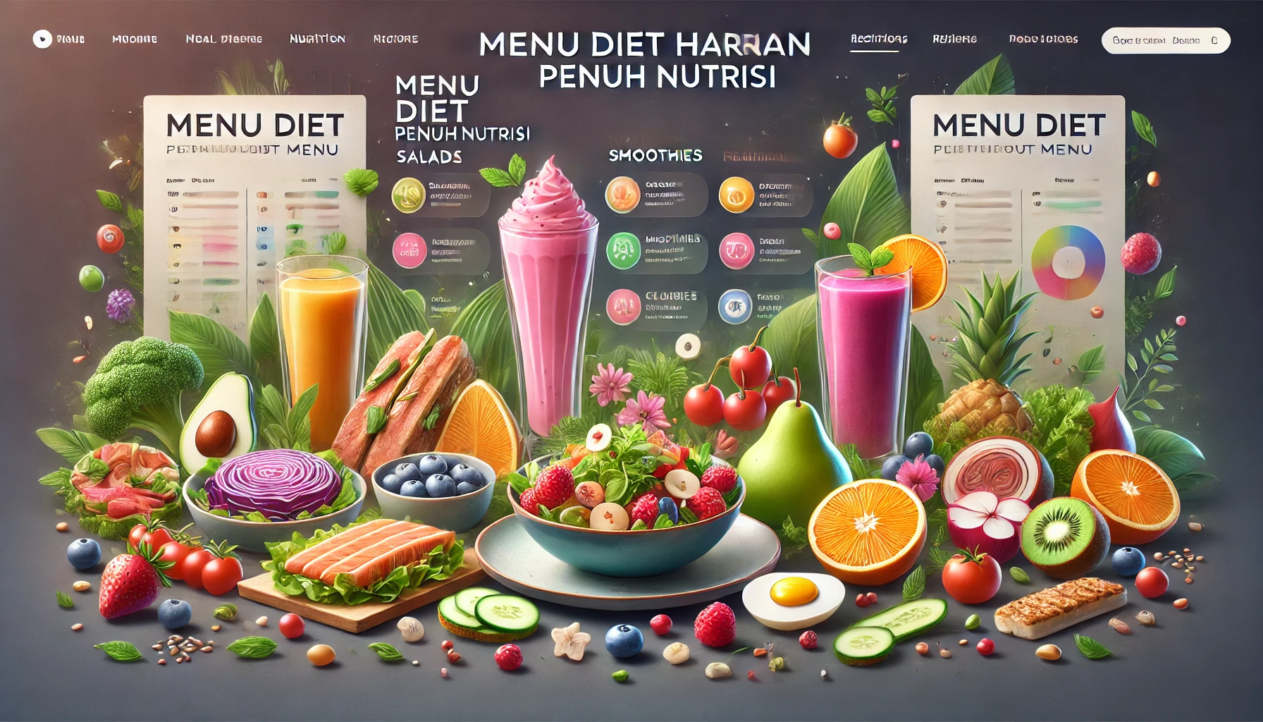 Menu Diet Harian Penuh Nutrisi