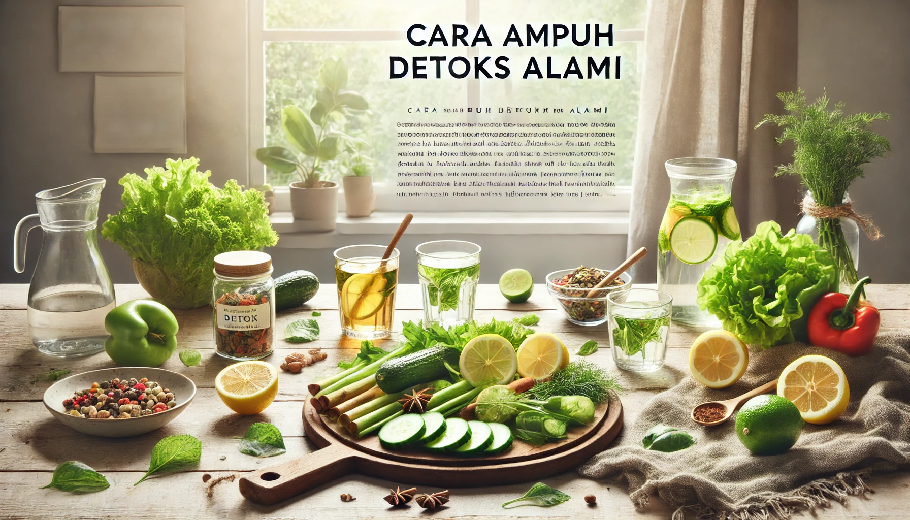 Cara Ampuh Detoks Alami